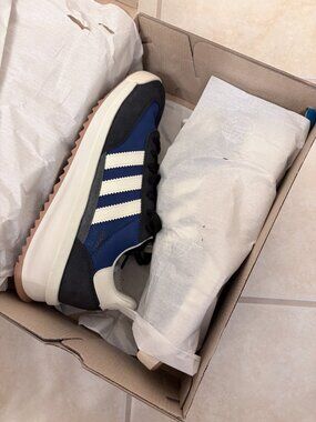 Men's Adidas SL 72 RTN Size 9.5 Royal Blue Off White Core Black